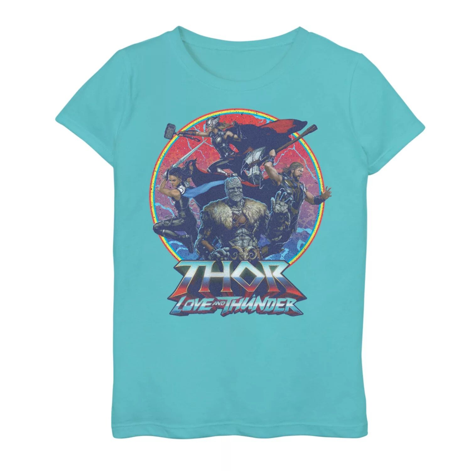 

Футболка для девочек 7–16 лет Thor Love and Thunder Groupshot Marvel