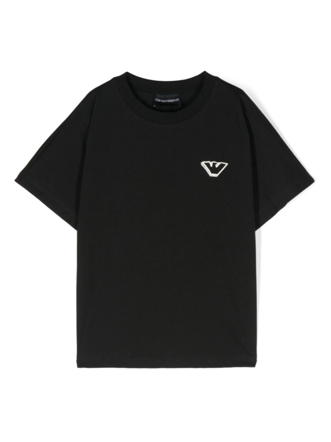 

Emporio Armani Kids футболка с логотипом, черный