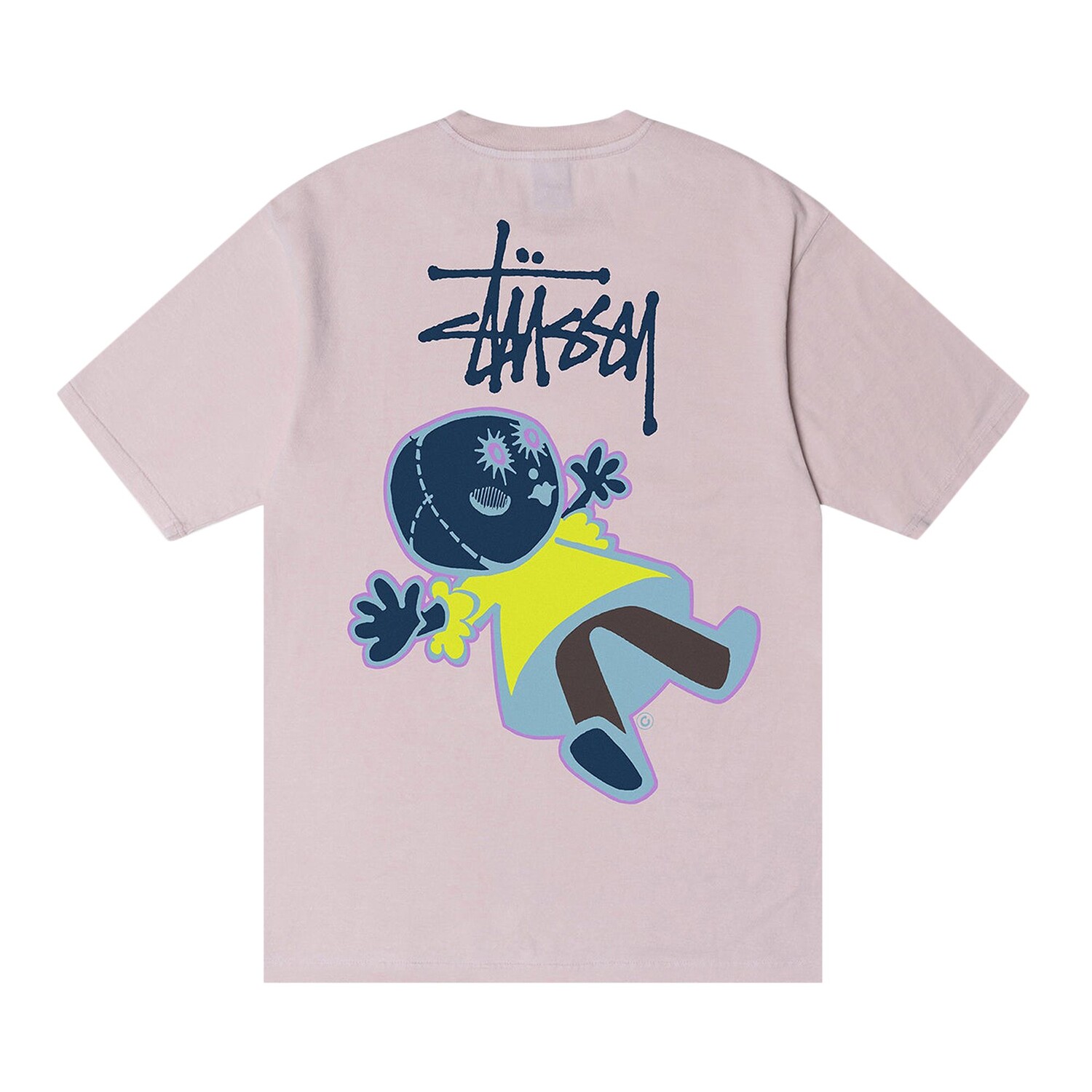 Футболка Stussy Dollie, окрашенная в пигмент, цвет Румяна — фото 2