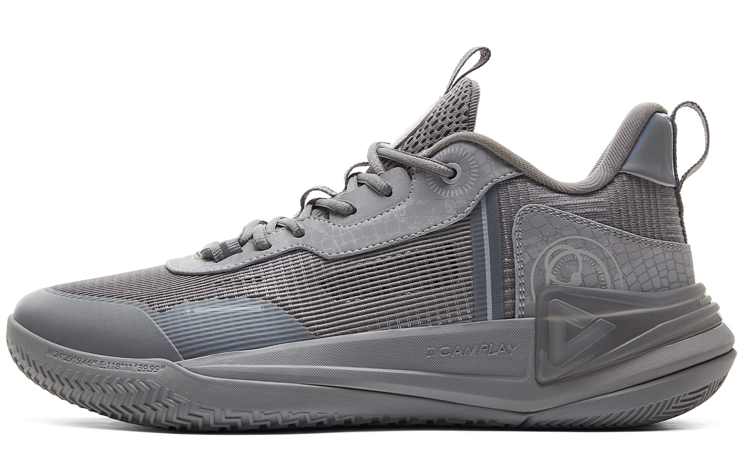 

Баскетбольные кроссовки Hero 2 мужские низкие, серебристо-серые PEAK, Silver Gray