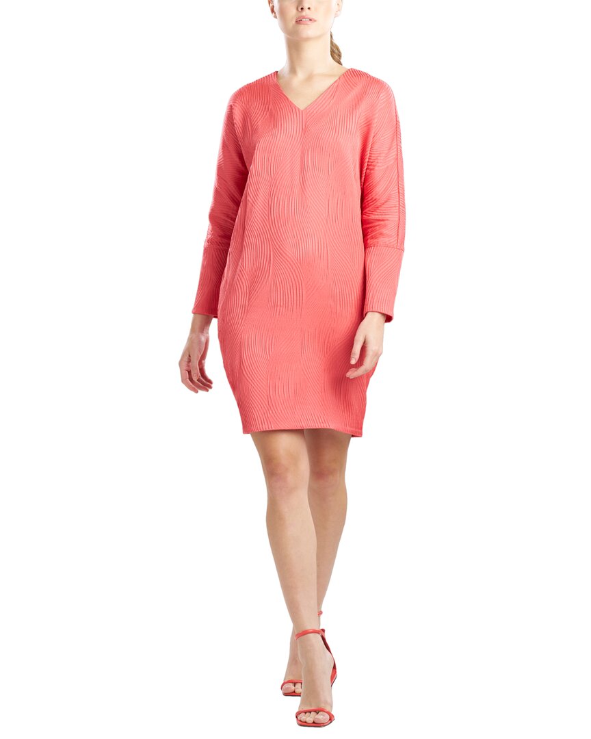 

Платье Natori с длинными рукавами и жаккардовым узором, цвет coral