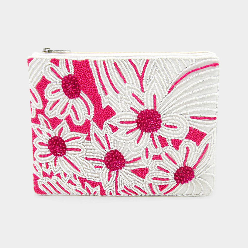 

Бижутерия с цветочным узором клатч-кроссбоди FASHNZFAB, розовый