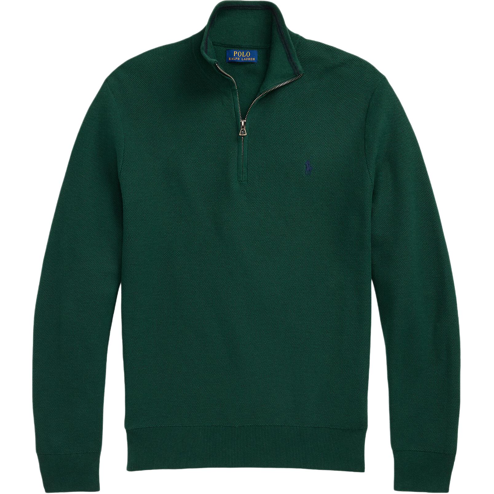 Свитер с короткой молнией Polo Ralph Lauren, зеленый