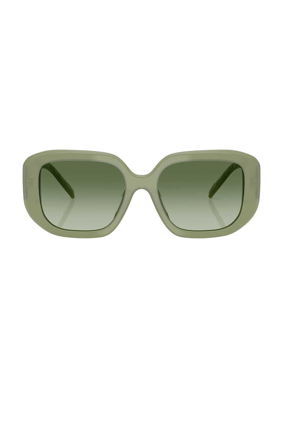 

Квадратные солнцезащитные очки Tory Burch, milky green & green