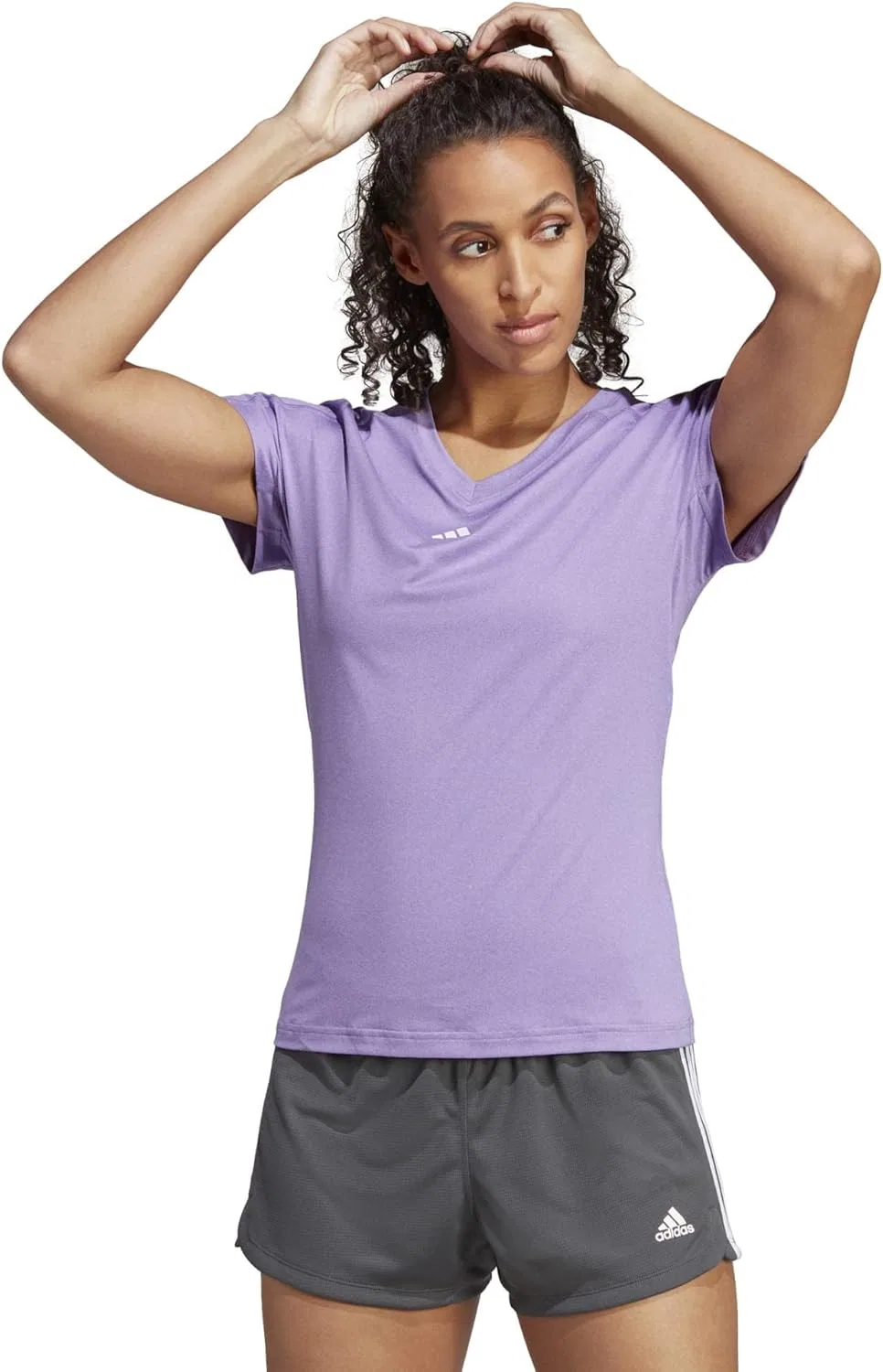 Футболка женская Aeroready adidas, цвет Violet Fusion