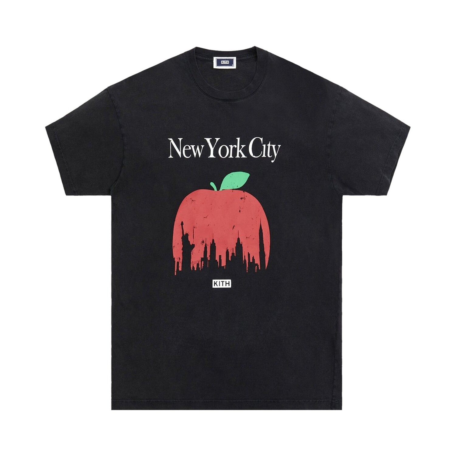 

Винтажная футболка Kith Big Apple, цвет Черный