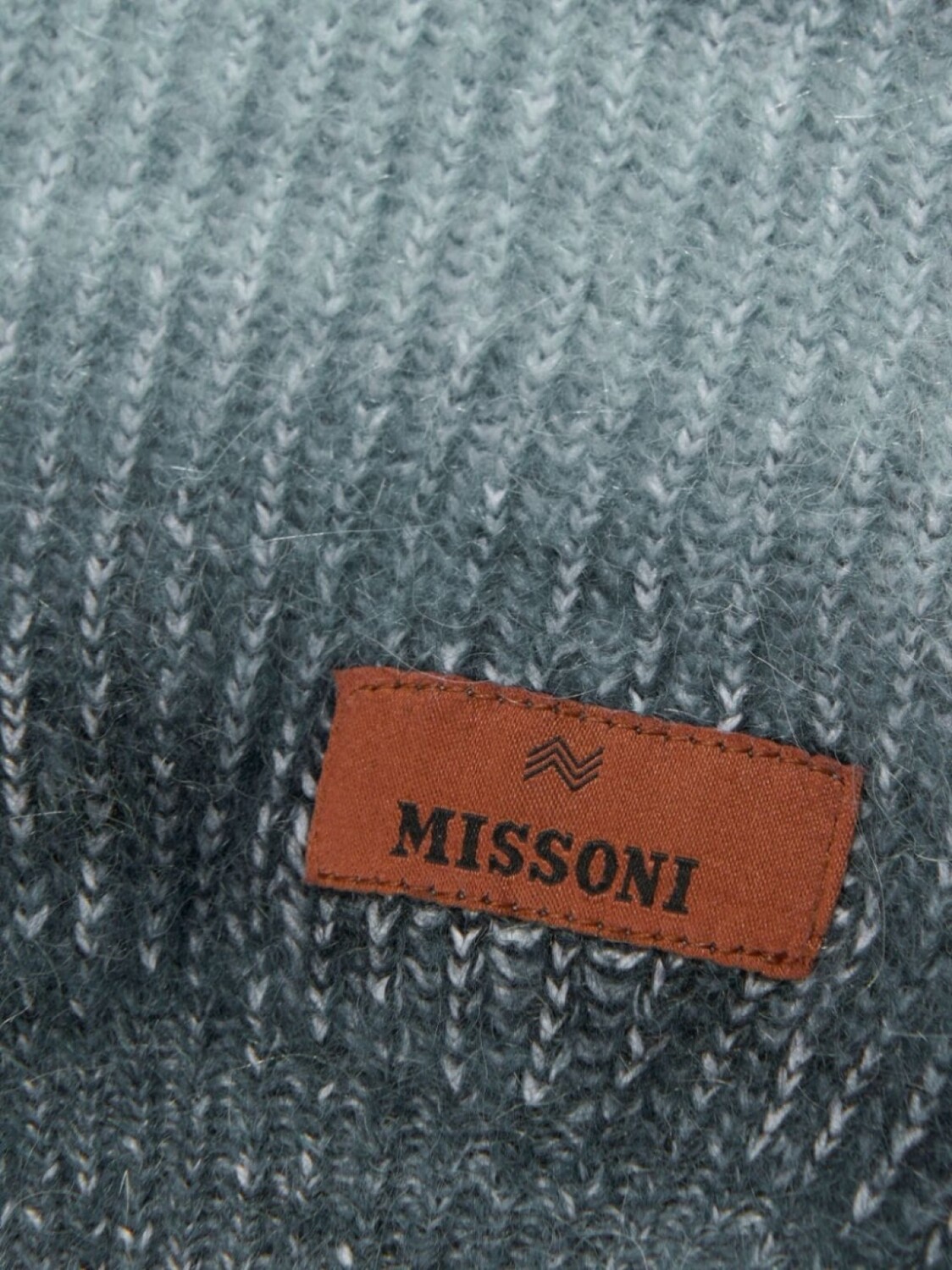 Missoni Kids полосатое худи с эффектом омбре, серый — фото 4