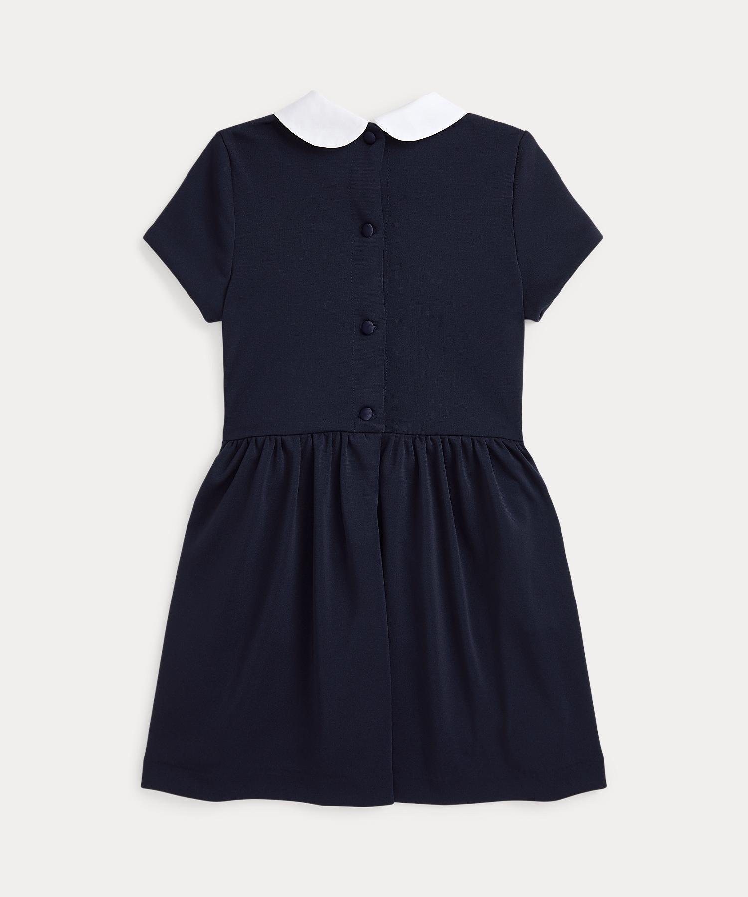 Цветное платье из крепа (для девочек 2-6 лет) Polo Ralph Lauren, 410 Navy