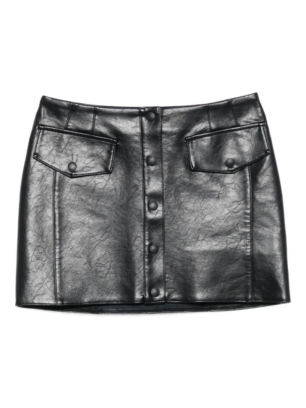 

Мини-юбка с карманом на пуговицах Patrizia Pepe, черный