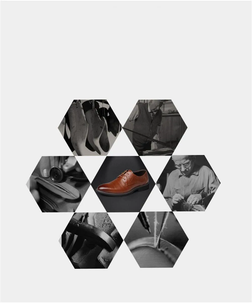 

Мужские классические оксфорды Бизнес обувь на шнуровке Дерби для мужчин Abborora, желтый