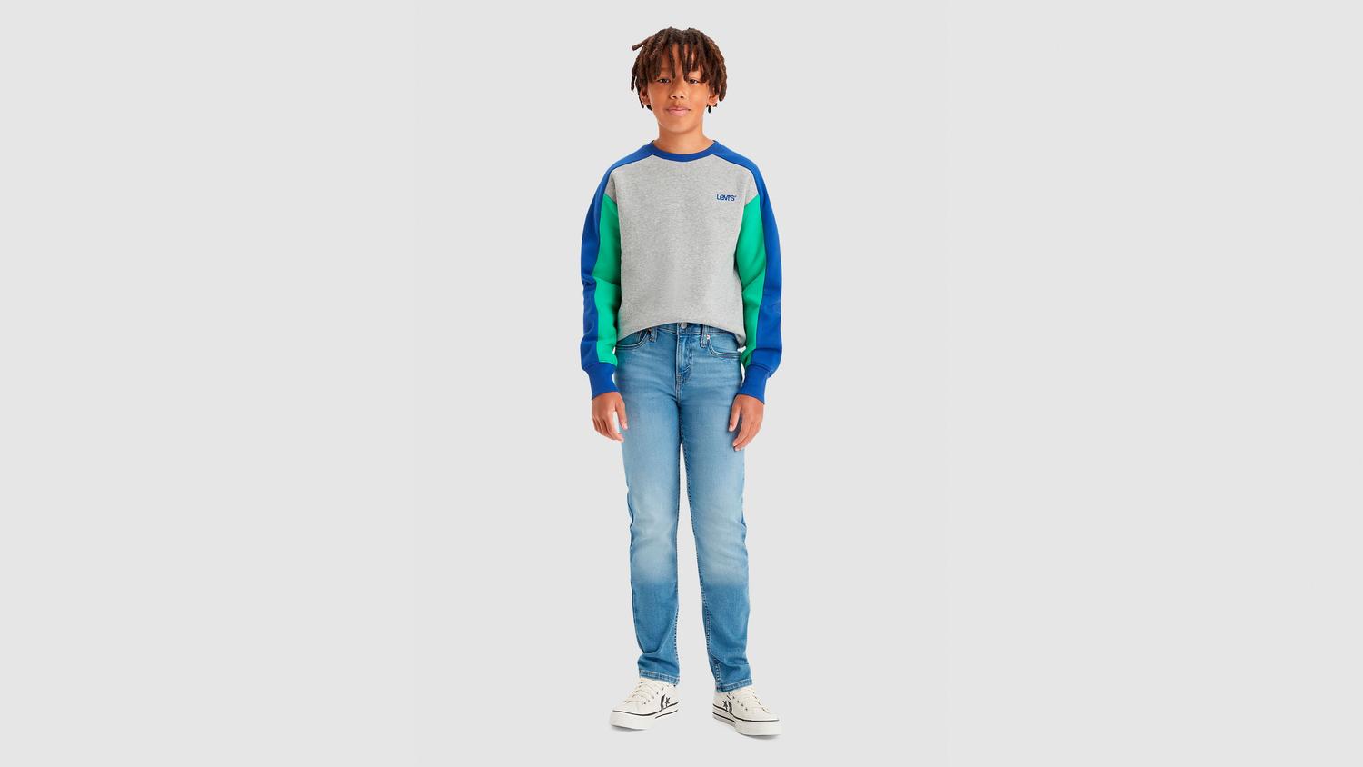 

Джинсы 511 Eco-soft Performance для мальчиков 8–20 лет Levi's, Basil Sky Without Destruction - Medium Wash