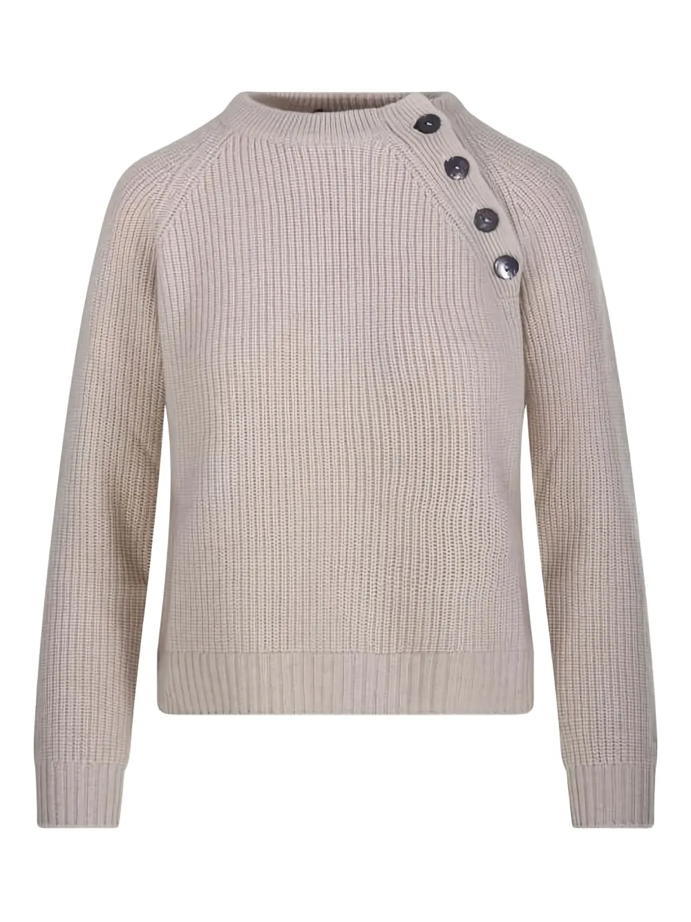 

Свитер с пуговицами на плече Beyou, нейтральный