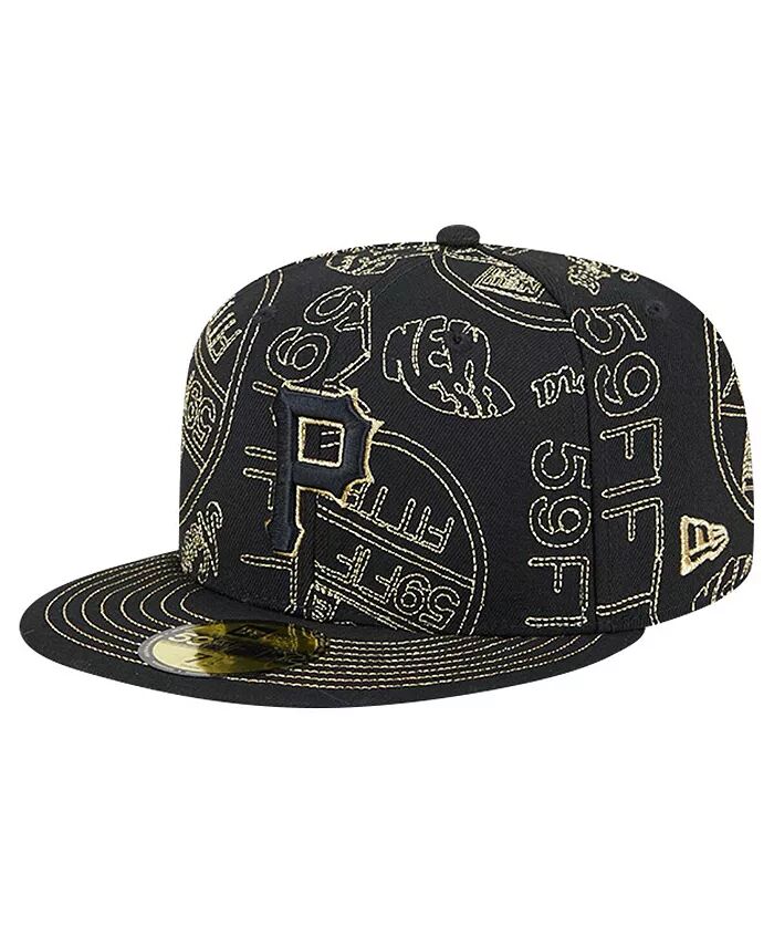 

Мужская облегающая шляпа Pittsburgh Pirates 59FIFTY Day New Era, черный