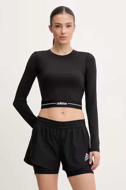 Лонгслив тренировочный Adidas Performance, черный