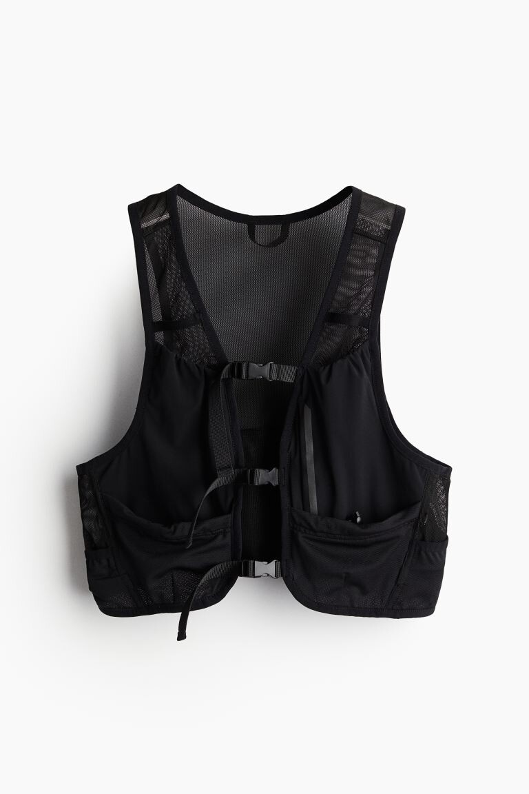 

Сетчатый жилет для бега H&M, черный