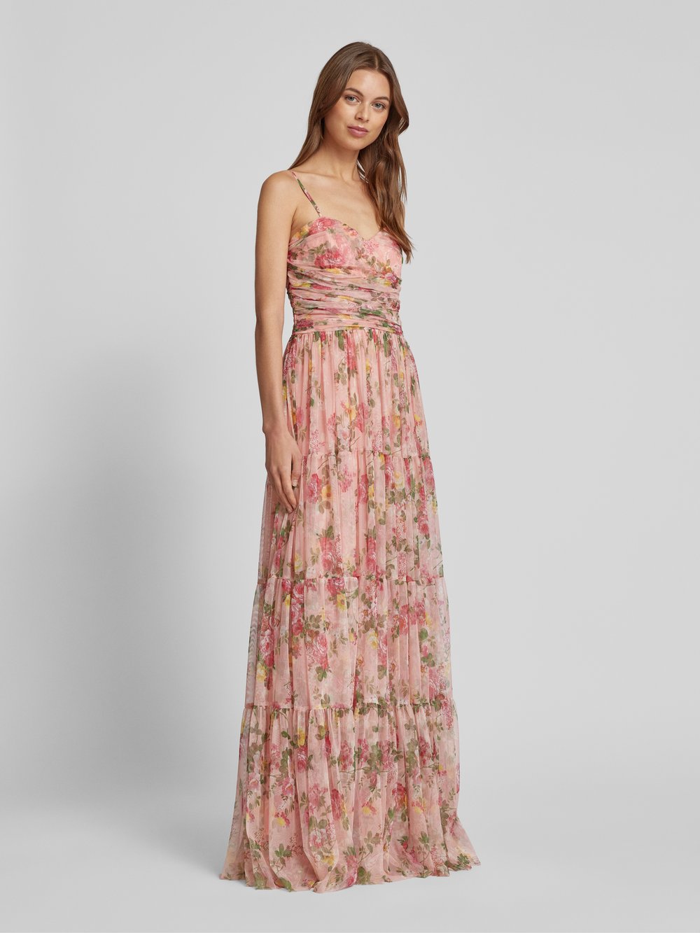 

Вечернее платье с вырезом сердечком LACE & BEADS, розовый