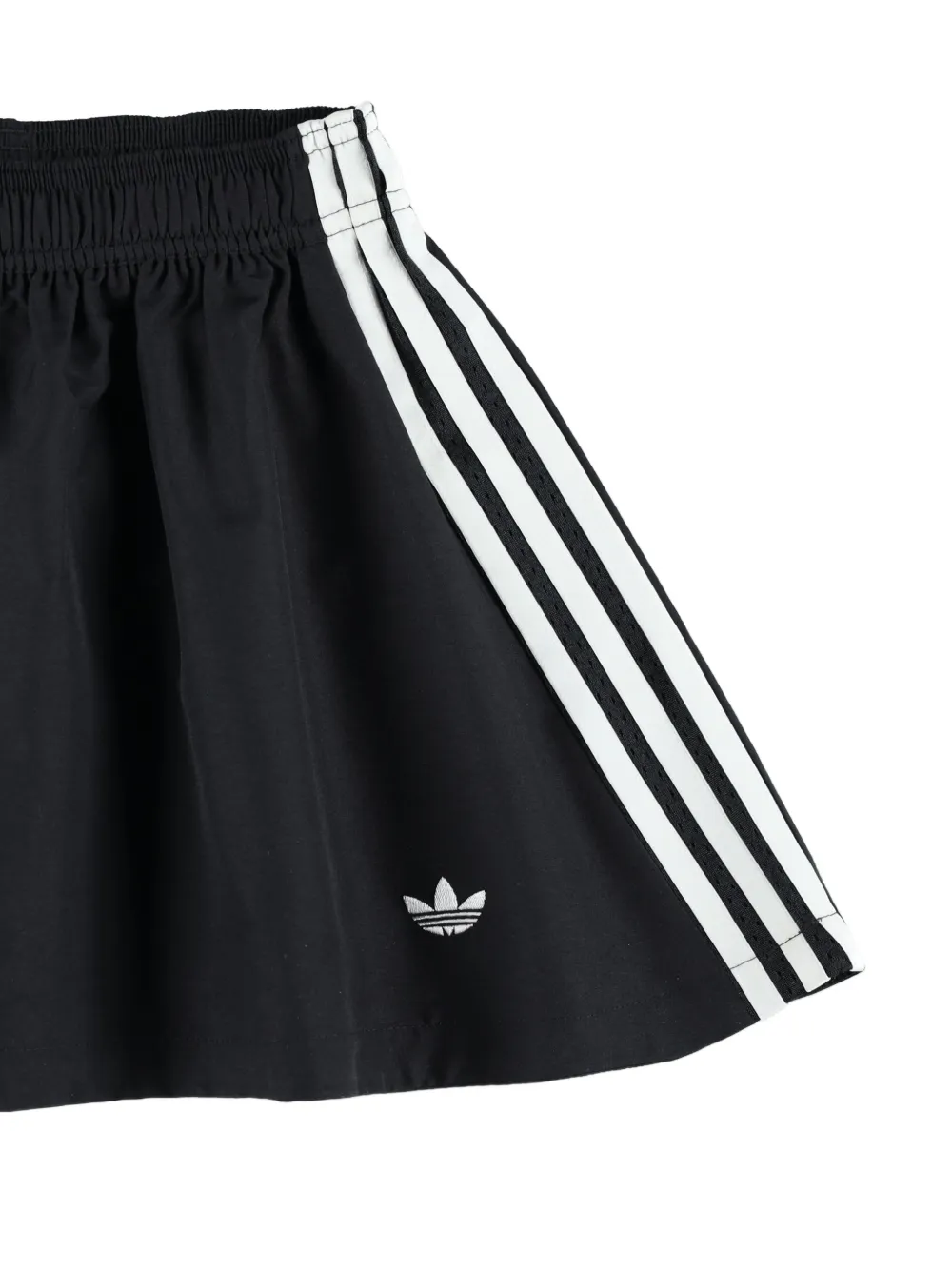 Мини-юбка из флиса в полоску Adidas Kids, черный — фото 3