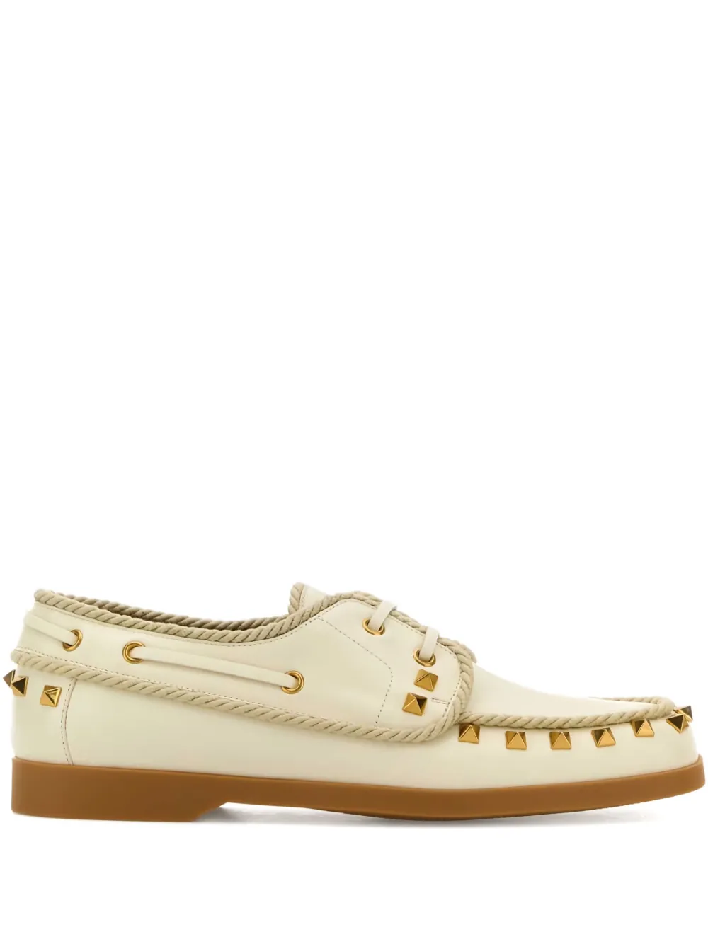 Топсайдеры Rockstud VALENTINO GARAVANI, нейтральный