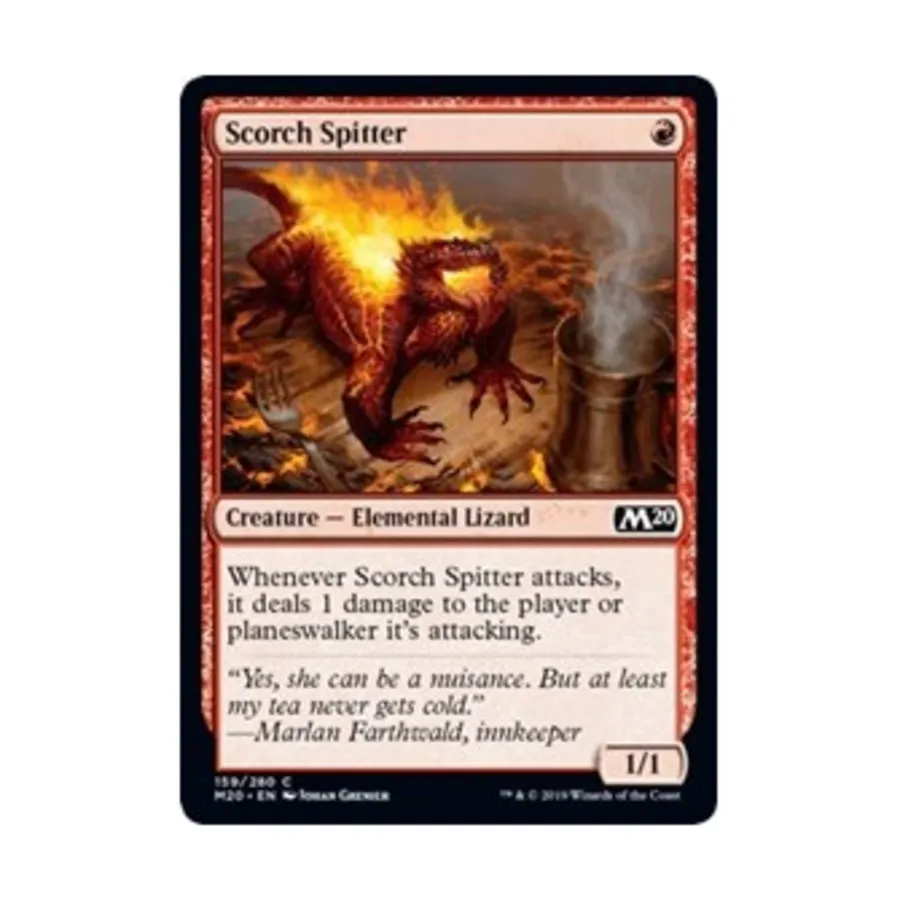 

CCG Опаляющий плевок (С), MTG - Core Set 2020