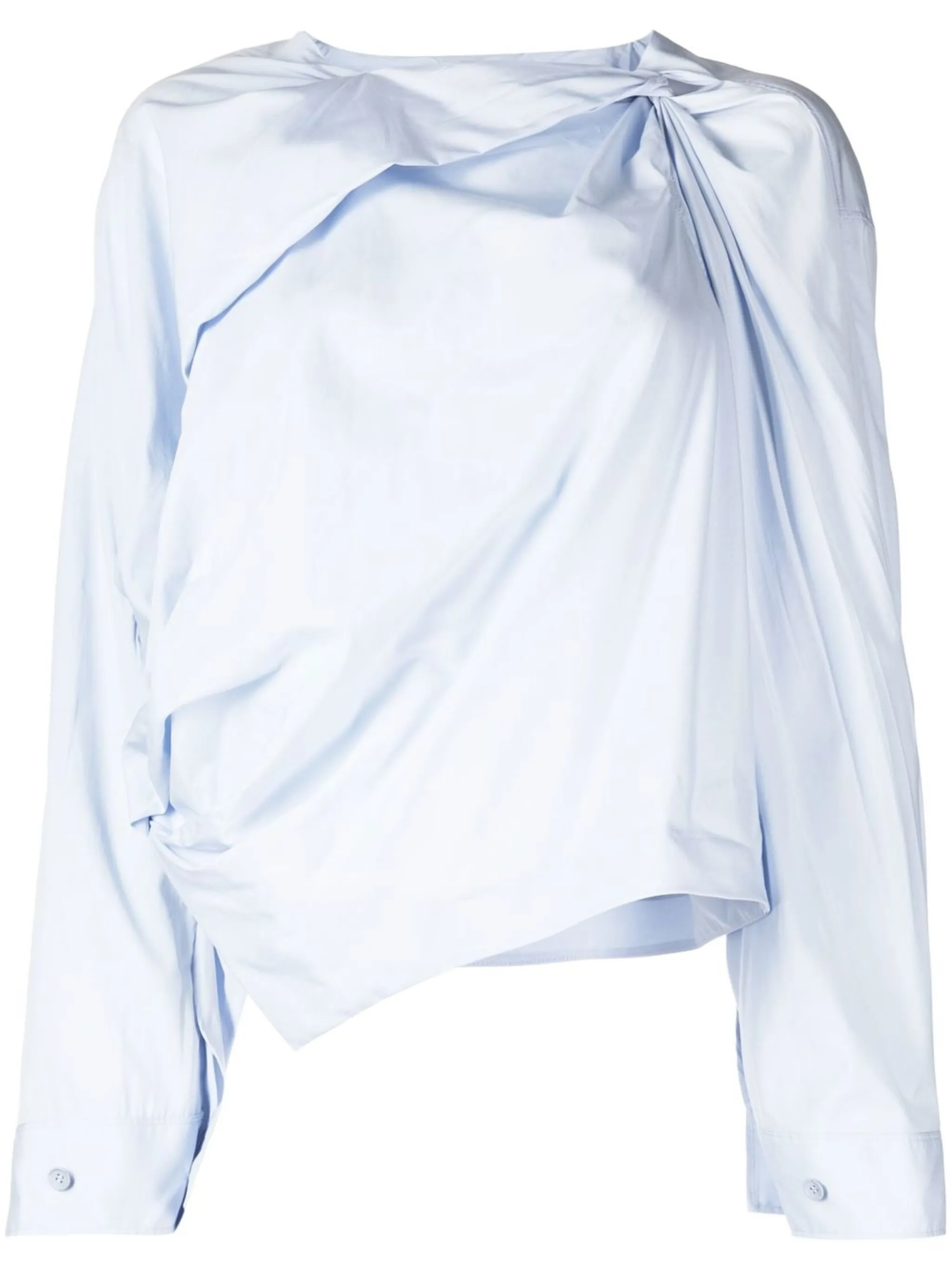 

Рубашка с драпировкой Jnby, синий