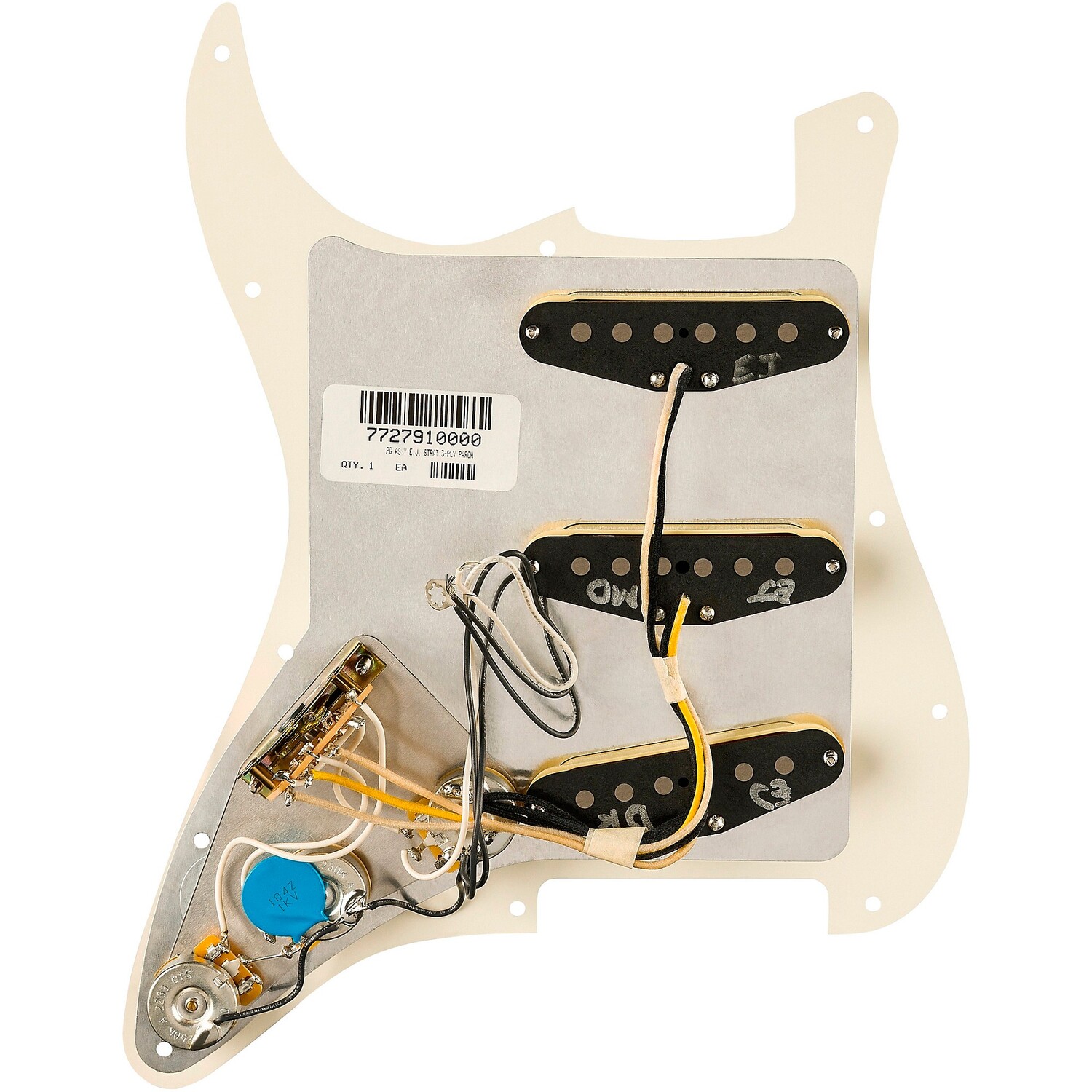 

Фирменная накладка Fender Eric Johnson с 11 отверстиями, состаренная, белая