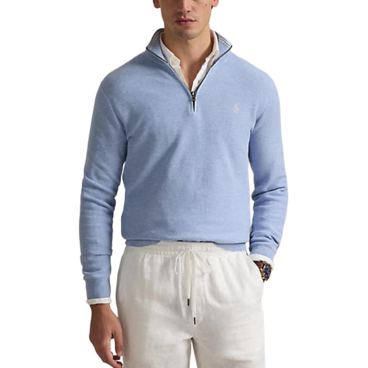 Замковая толстовка Polo Ralph Lauren, синий — фото 4