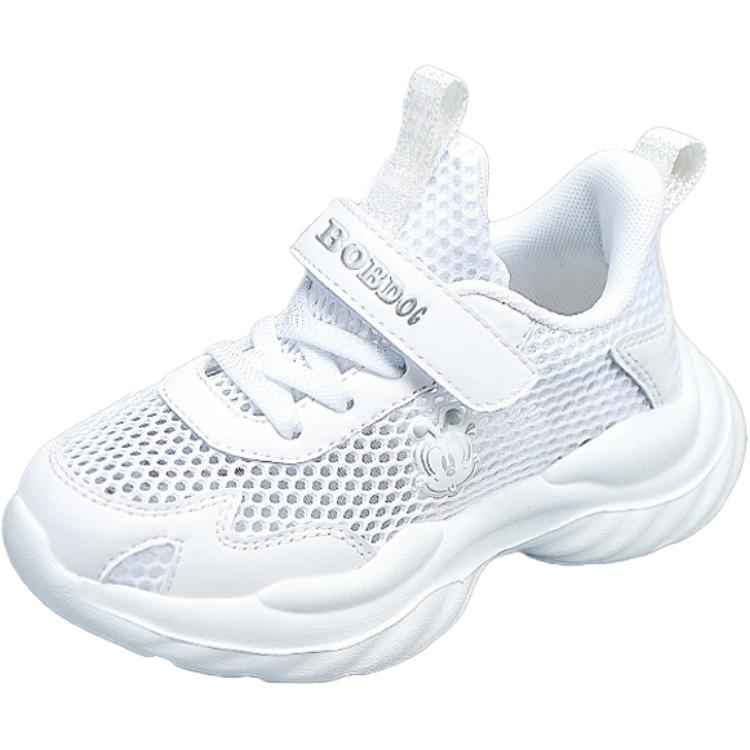 

Дышащие низкие детские беговые кроссовки Bobdog, белый