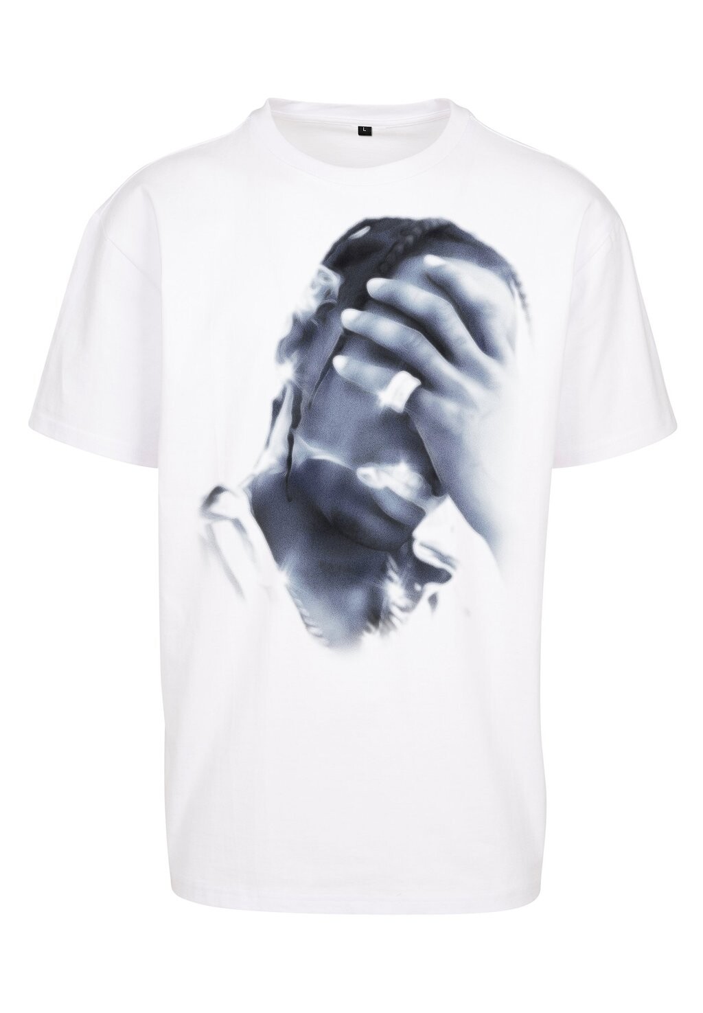 

Принт на футболке 4 AM OVERSIZE TEE Upscale by Mister Tee, белый