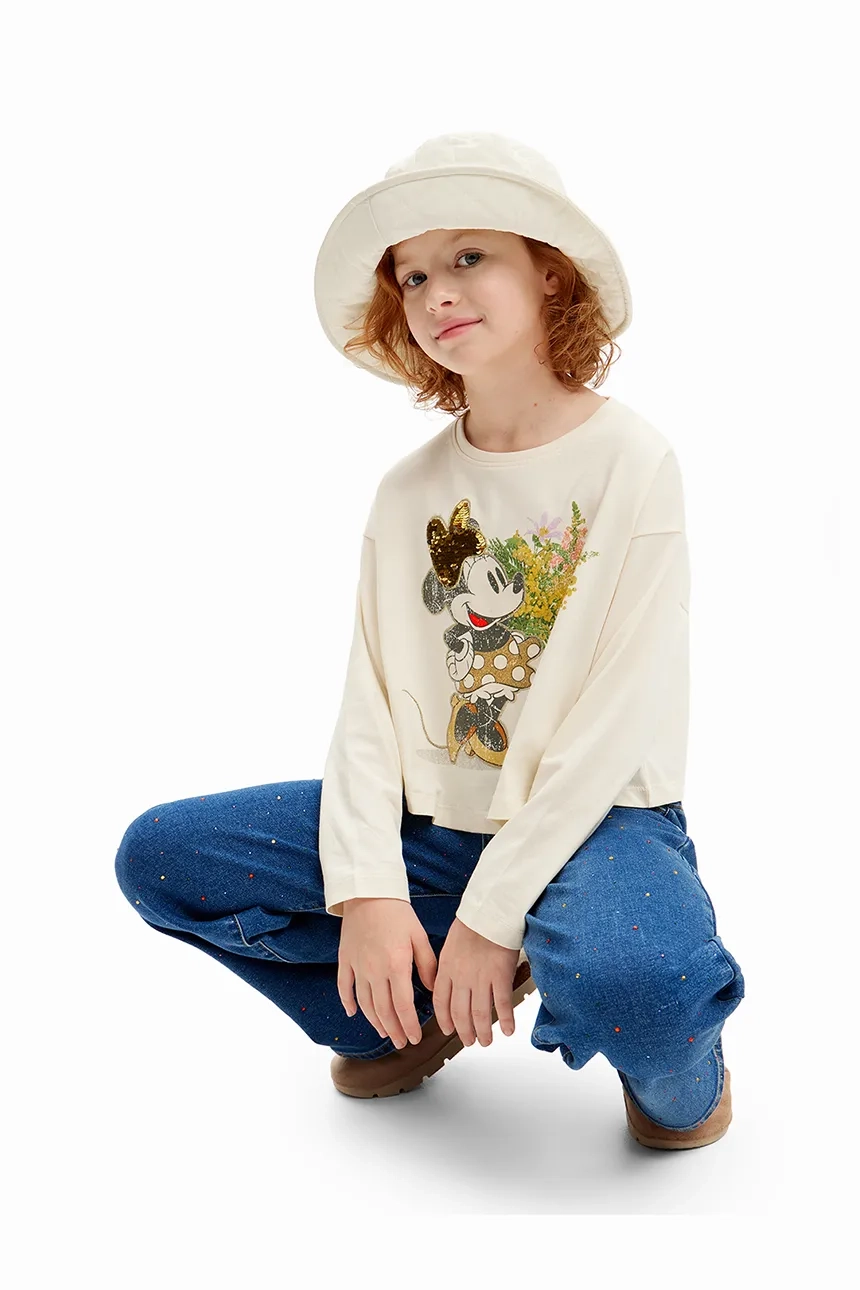 

Хлопковая рубашка с длинными рукавами для малышки MINNIE MOUSE Desigual, белый
