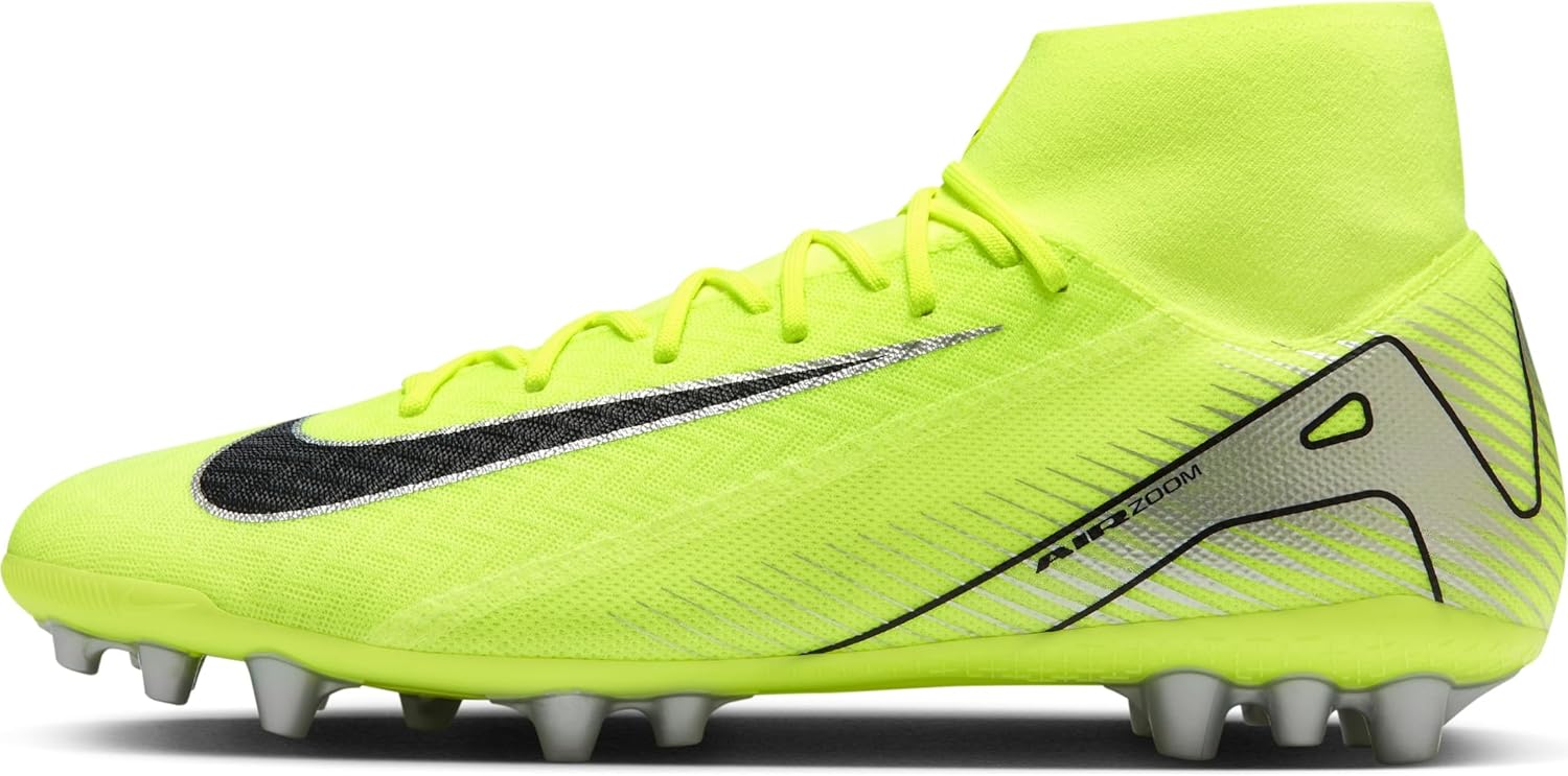 

Nike Mens Zm Superfly 10 Academy Ag Volt/Black, Volt Black