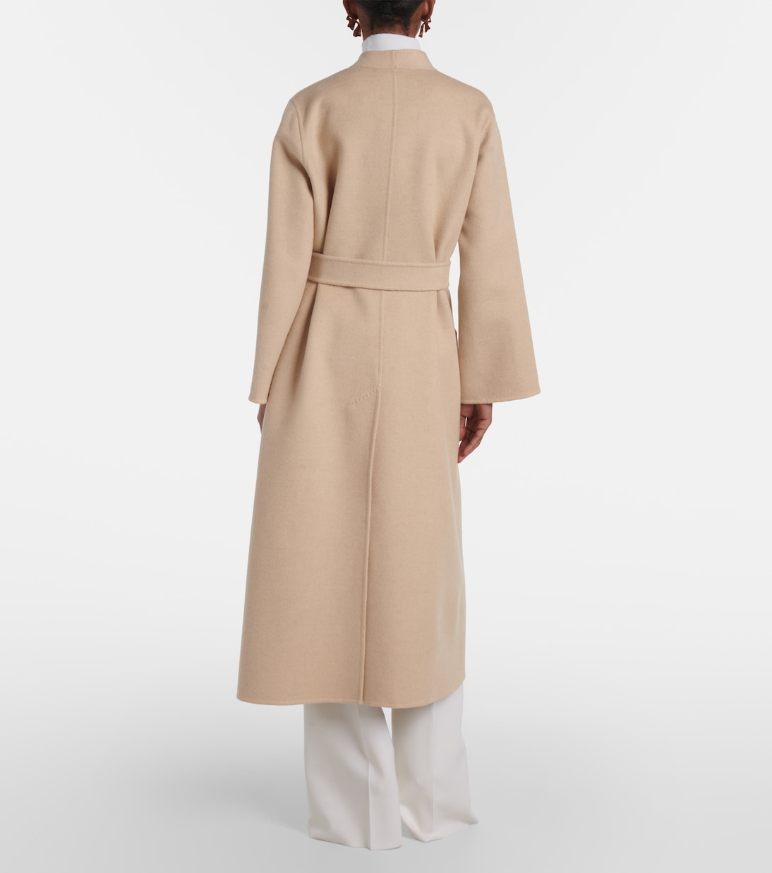 Пальто-халат Vezzoso из верблюжьей шерсти Max Mara, Albino — фото 3