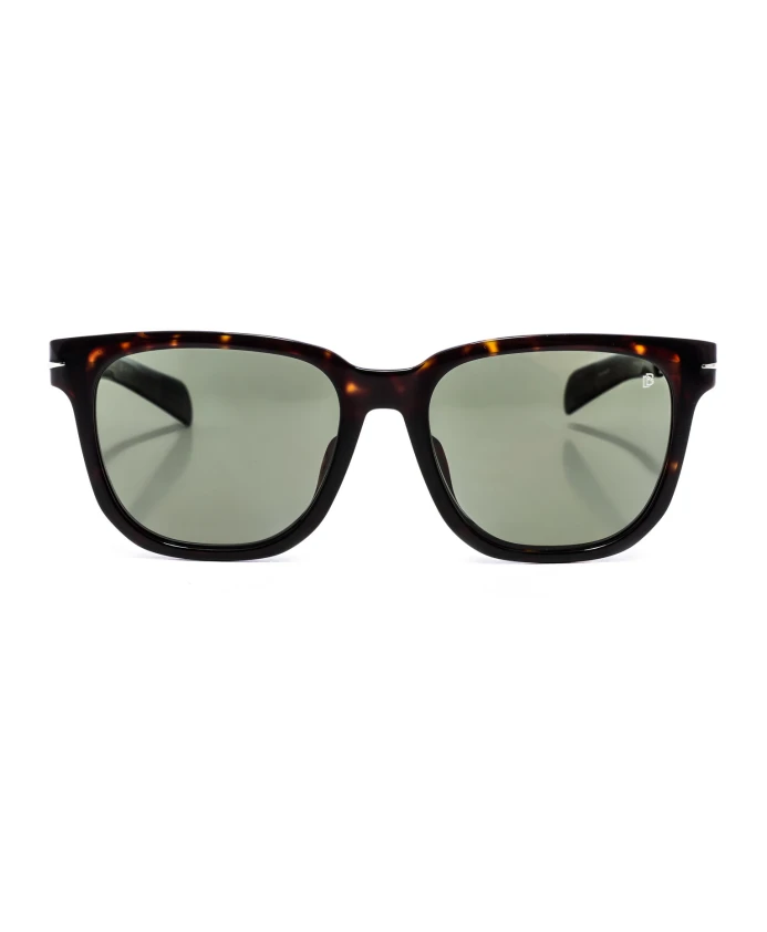 

Классические квадратные солнцезащитные очки из ацетата. Eyewear By David Beckham, коричневый