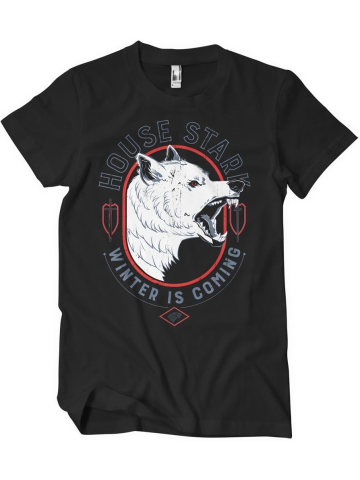 

Футболка House StarkWinter Is Coming T-Shirt Game of Thrones, черный
