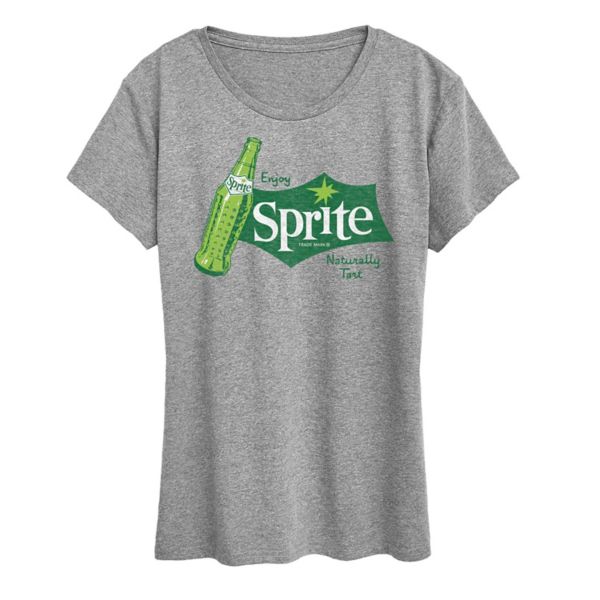 

Женская футболка Sprite Natural Tart с графическим принтом Licensed Character, серый