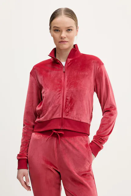 Спортивный костюм из велюра Glam Adidas, красный — фото 2