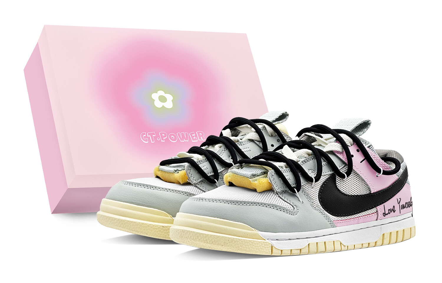 

Air Dunk Jumbo Скейтборд Кроссовки Мужские Низкие розовый Nike, цвет Silver Pink