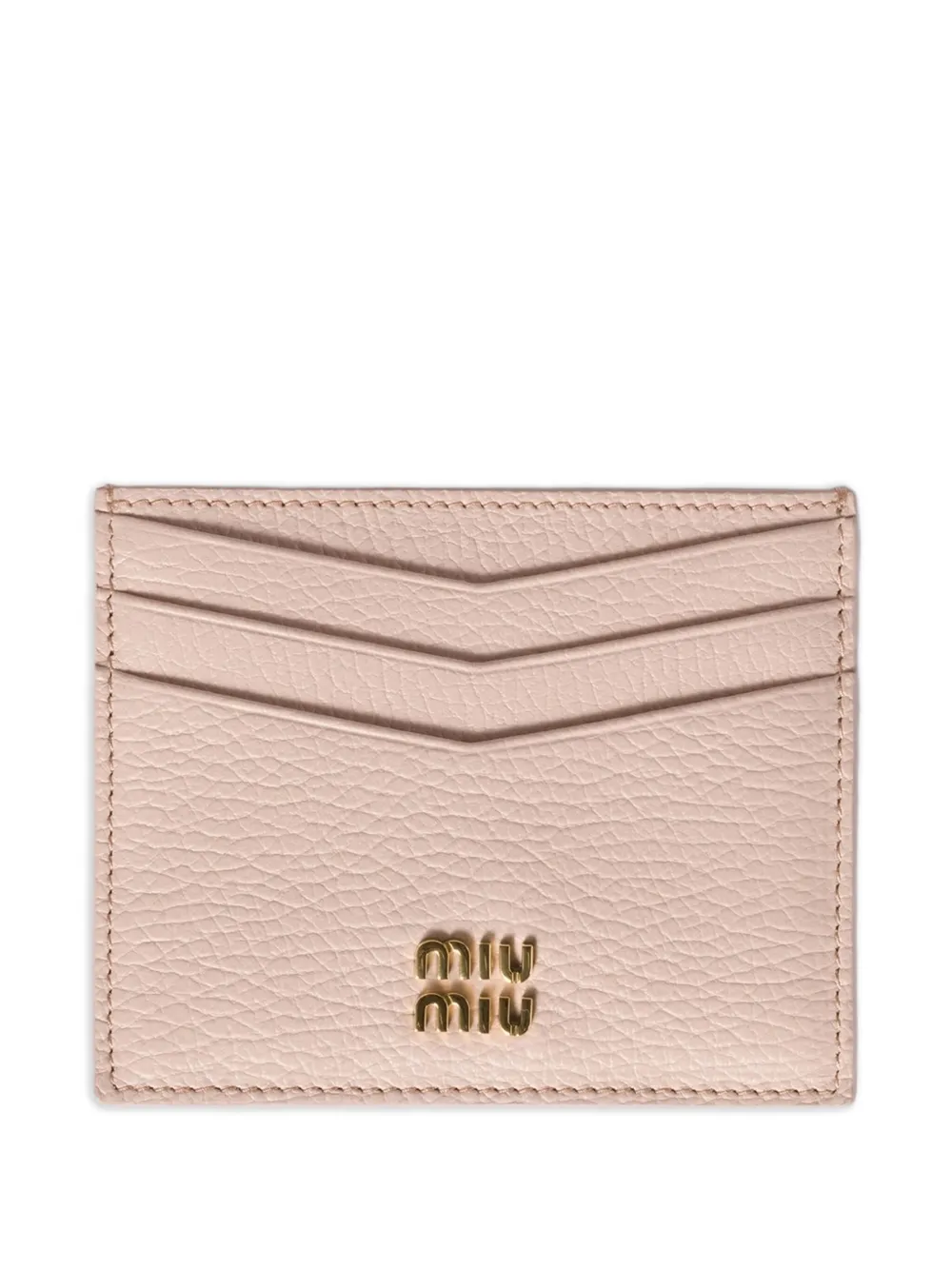 

Кардхолдер с логотипом MIU MIU, розовый