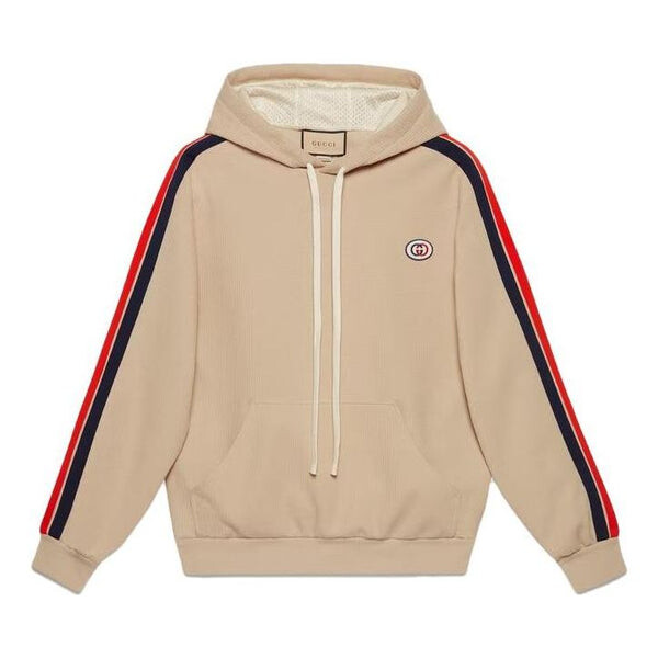 

Толстовка GUCCI Jersey Hooded Sweatshirt 'Beige', бежевый