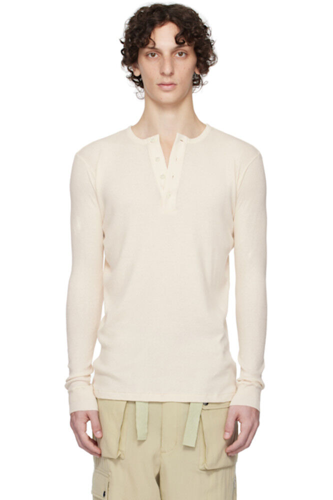 

Off-White Organic Soft Rib Henley AURALEE
