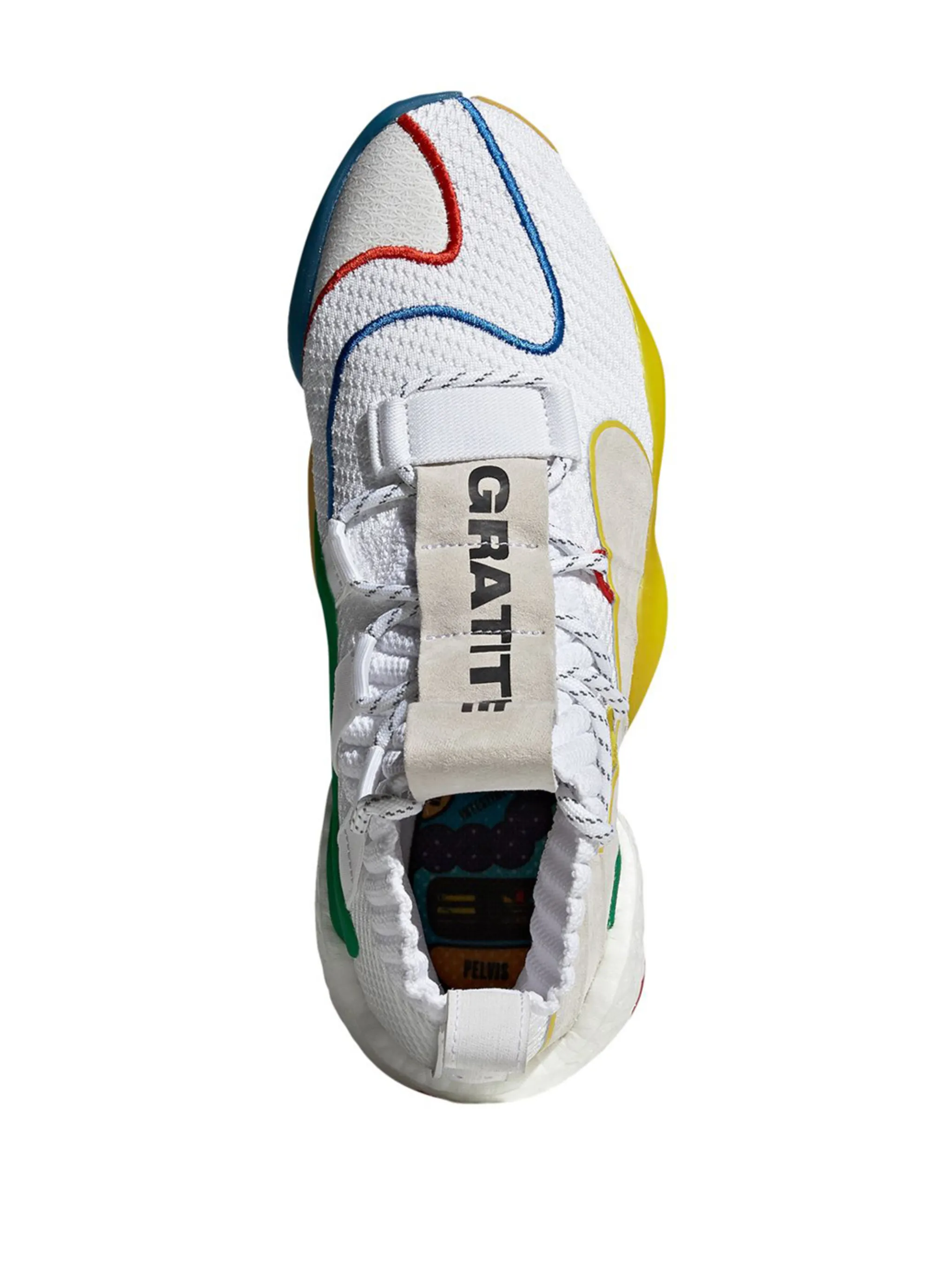 Кроссовки Crazy BYW LVL Adidas, белый — фото 4