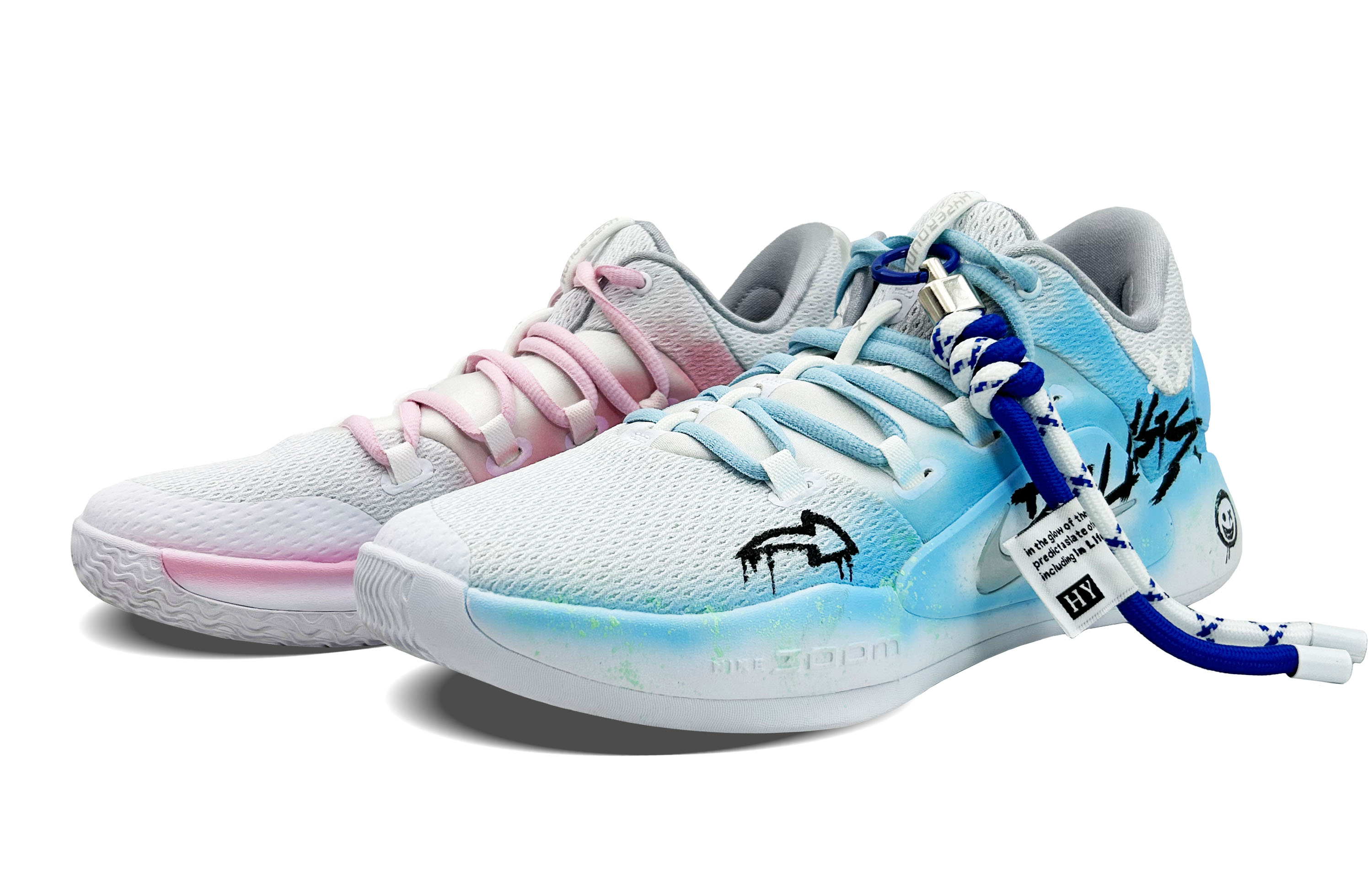 

Баскетбольные кроссовки Hyperdunk X Basketball Shoes Men Low-Top Blue/Pink Nike