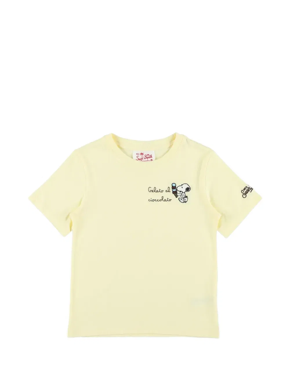 Футболка с графическим принтом Icecream MC2 Saint Barth Kids, желтый