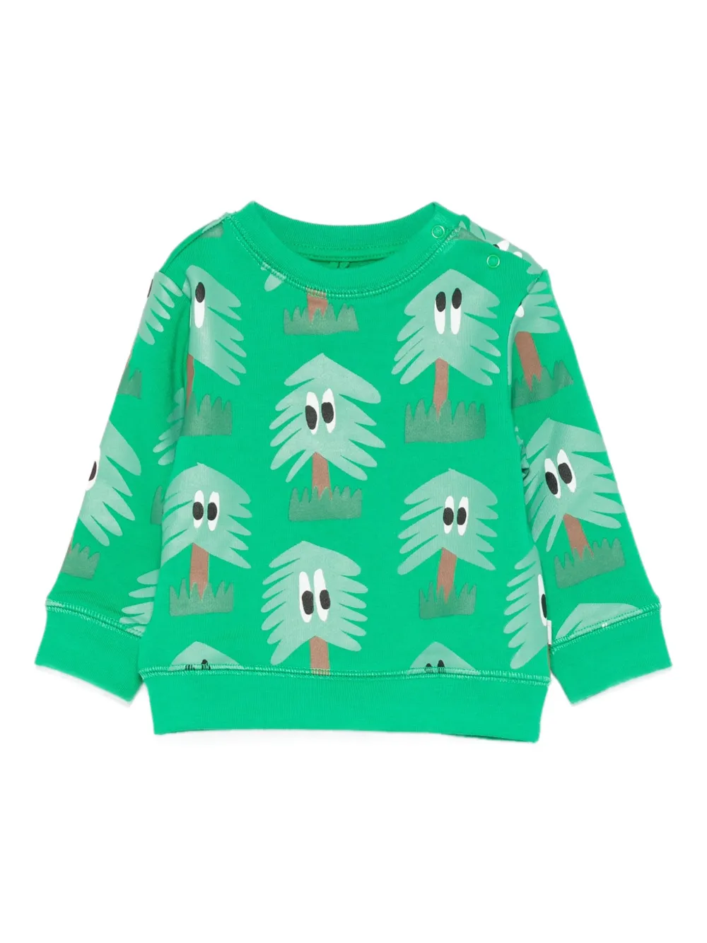 

Толстовка с принтом дерева Stella McCartney Kids, зеленый