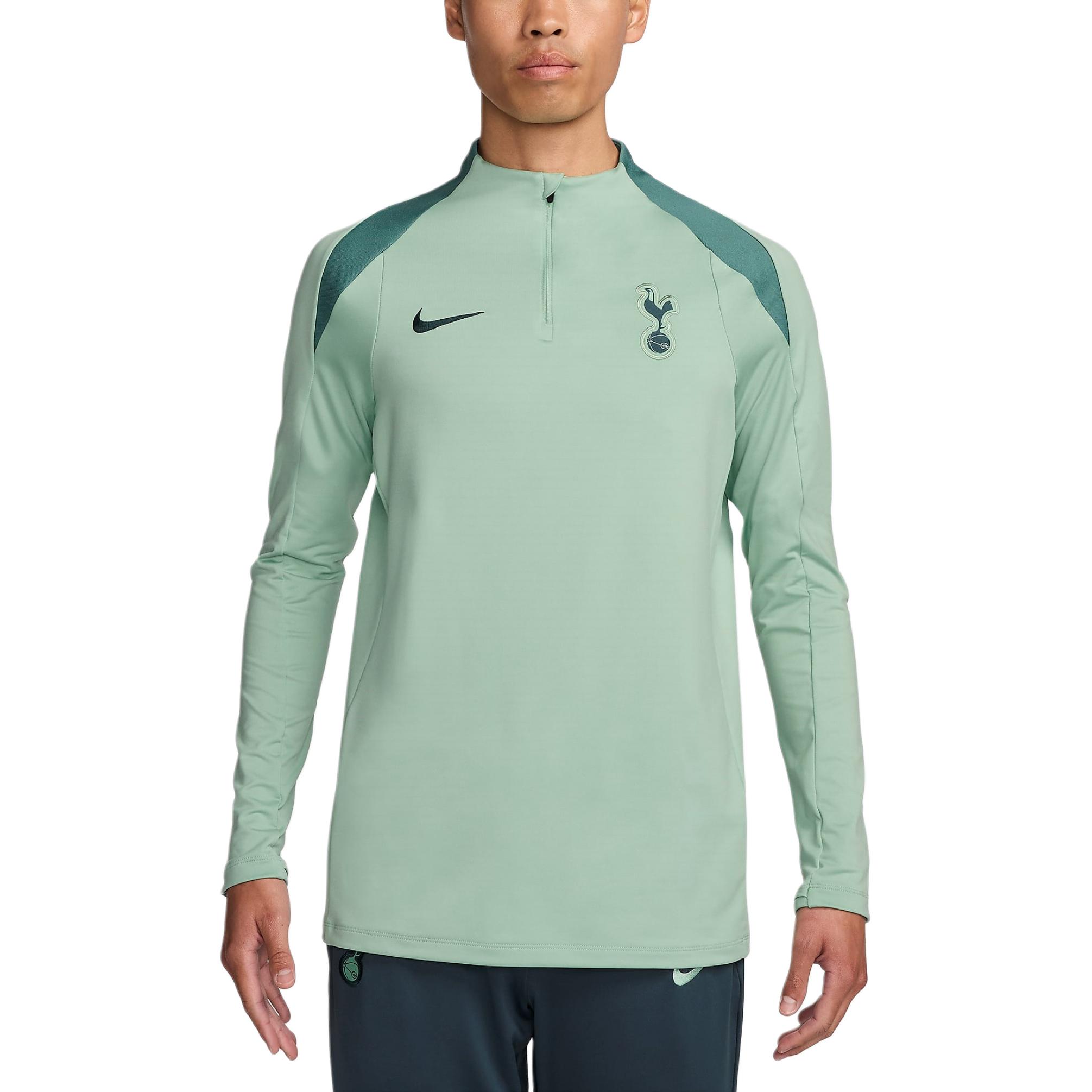 

Футболка для тренировок Tottenham Hotspur Strike Third Men's Dri FIT Nike, эмалевый зеленый/бикоастал/выцветшая ель