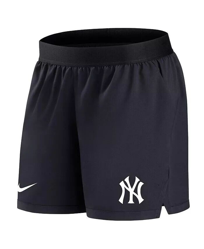 Женские темно-синие шорты New York Yankees Authentic Collection Team Performance Nike — фото 3