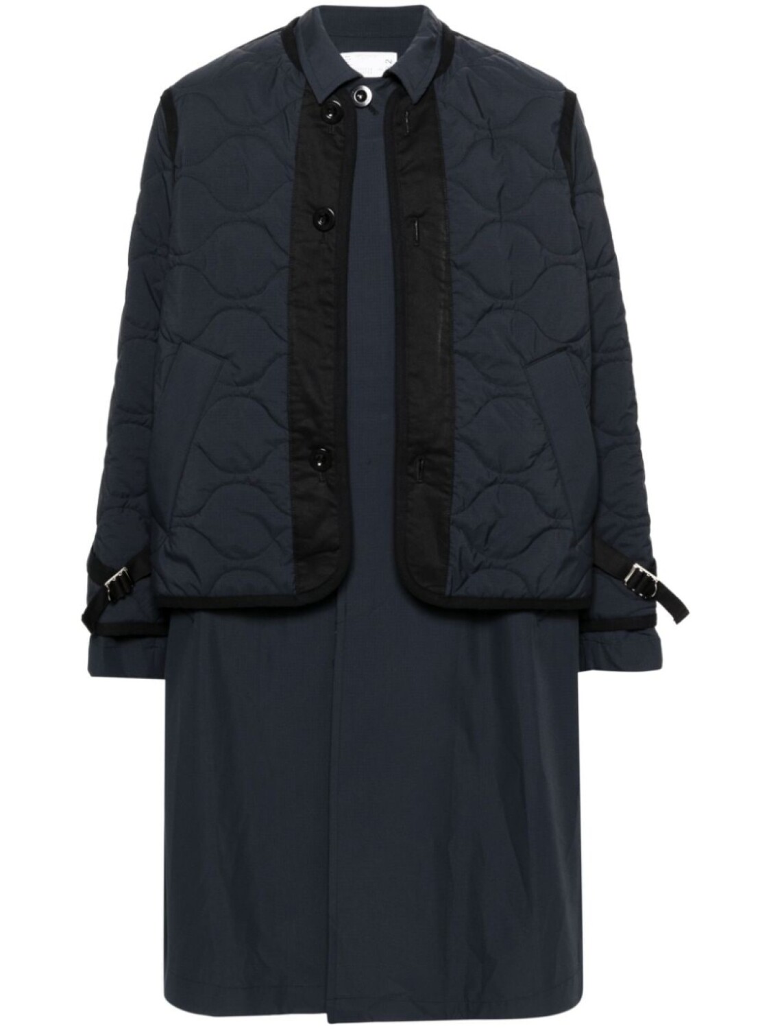

Sacai многослойное пальто, синий