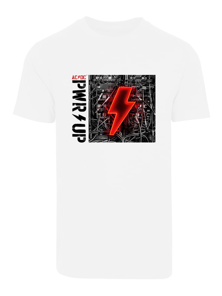 

Футболка F4NT4STIC ACDC PWRUP Album für Kinder & Herren, белый