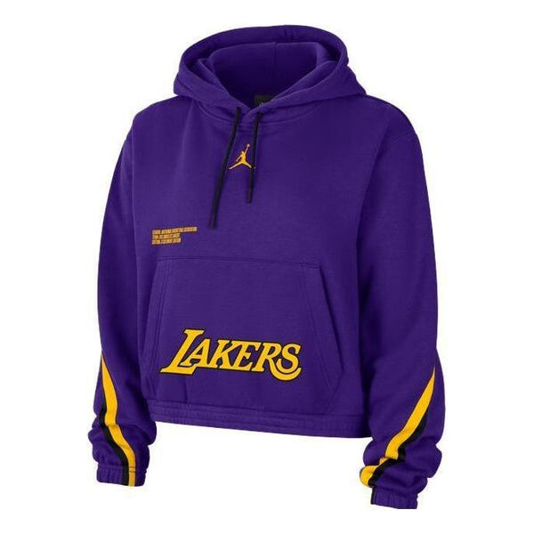 

Свитера x los angeles lakers courtside statement edition пуловер с капюшоном Air Jordan, фиолетовый