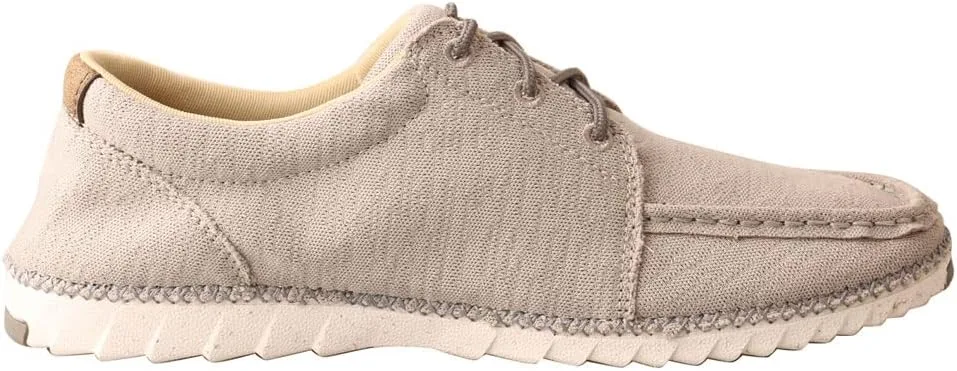 Мужские лоферы Twisted X Zero-X Chukka Driving Moc - кожаные лоферы с ручной обработкой натуральной кожи, белый/черный — фото 2