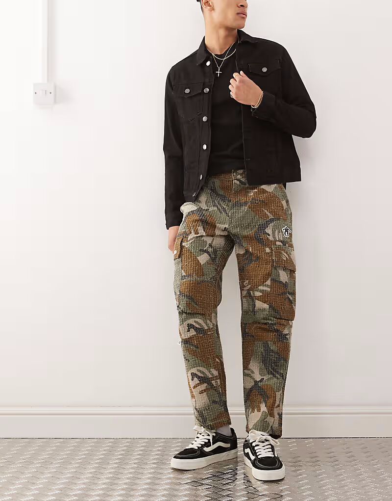 

Брюки карго свободного кроя Aape by A Bathing Ape с камуфляжным принтом AAPE BY A BATHING APE